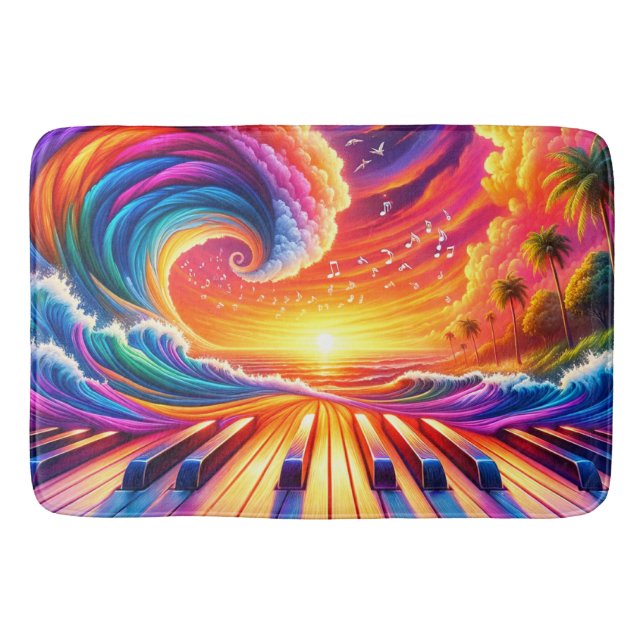 Tapis De Bain Piano Art (Devant)