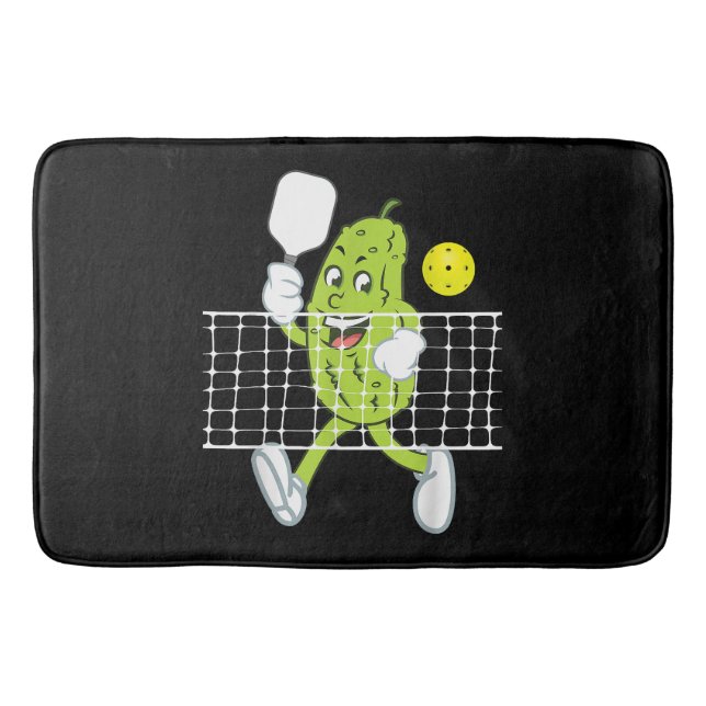 Tapis De Bain Pickleball Jouer - Drôle Pickleball Paddle (Devant)