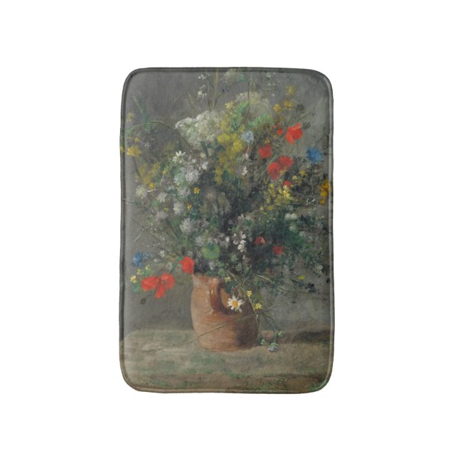 Tapis De Bain Pierre-Auguste Renoir - Fleurs dans un Vase 1866 (Devant (Vertical))