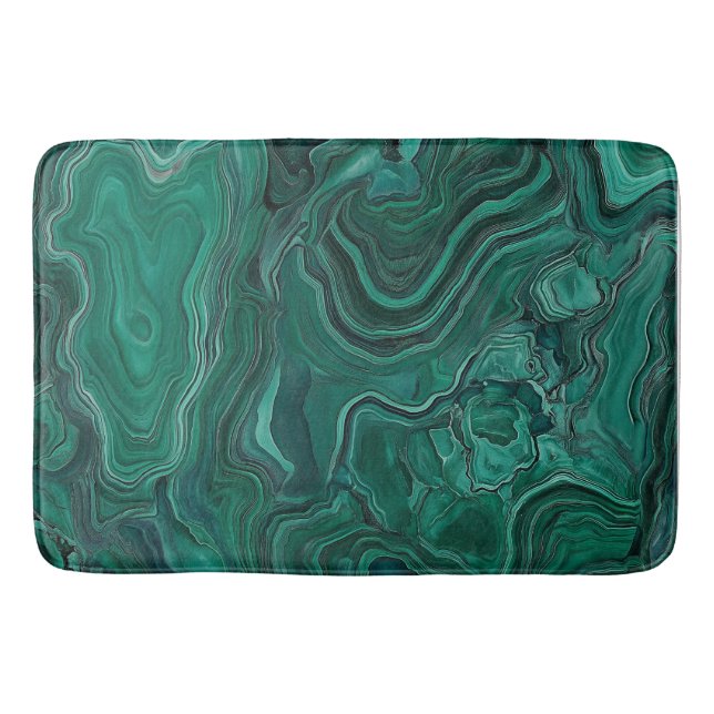 Tapis De Bain Pierre de Malachite verte (Devant)