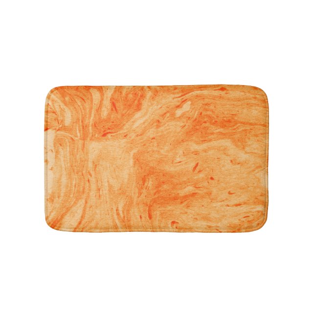 Tapis De Bain Pierre De Marbre Orange Et Jaune (Devant)