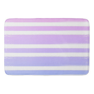 Tapis De Bain Pinceau Rose Pâle Bleu Violet 