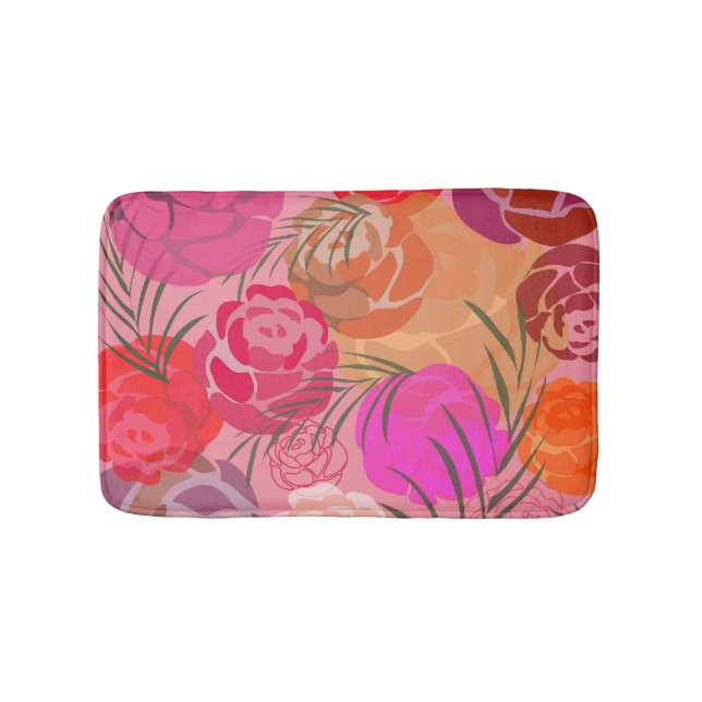 Tapis De Bain Pink plants (Devant)