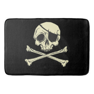 TAPIS DE BAIN PIRATE JOLLY ROGER