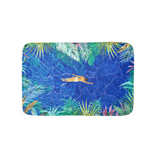Tapis De Bain Piscine tropicale