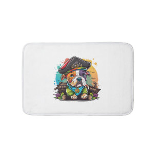 Tapis De Bain Pit Bull Dog Pirate