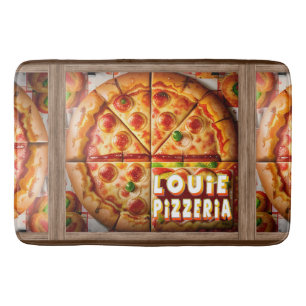 Tapis De Bain Pizza Pizzeria Design