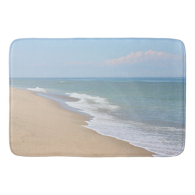 Tapis De Bain Plage et vagues d'océan (Devant)