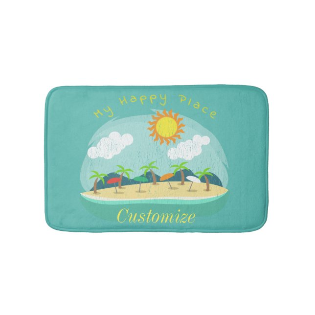 Tapis De Bain Plage Happy Place Thunder_Cove (Devant)