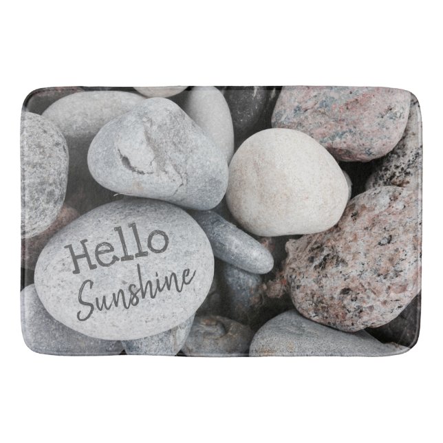 Tapis De Bain Plage Pebble Nature Photo Inspiration (Devant)