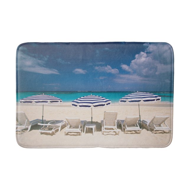 Tapis De Bain Plages tropicales | Plage tropicale Anguilla (Devant)