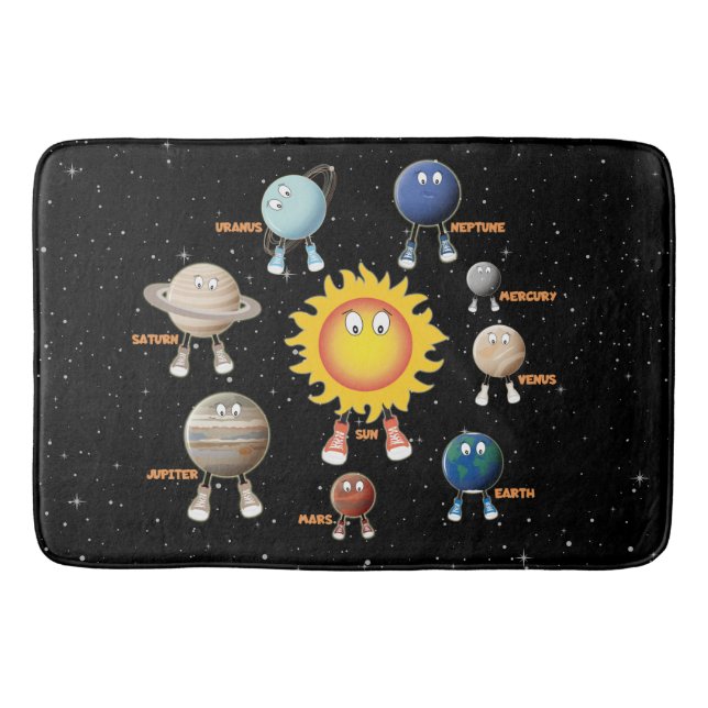 Tapis De Bain Planètes et système solaire (Devant)