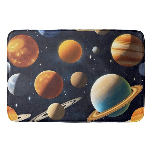 Tapis De Bain Planètes spatiales 2 (Devant)
