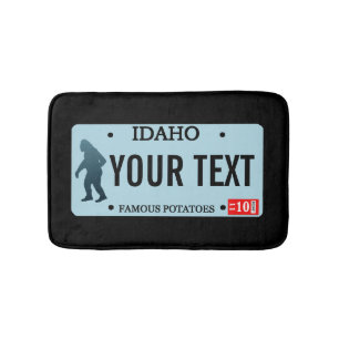 Tapis De Bain Plaque de licence Idaho Sasquatch