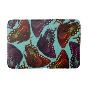 Tapis De Bain Plum et papillons orange Swarming