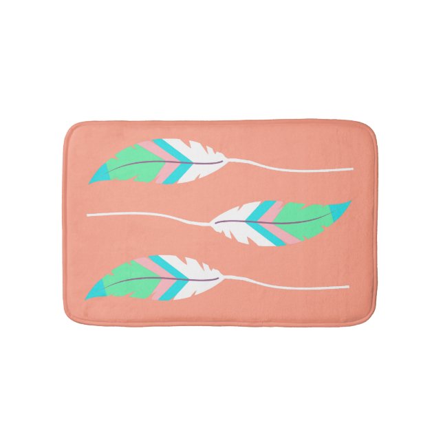 Tapis De Bain Plumes colorées du sud-ouest Mat de bain (Devant)