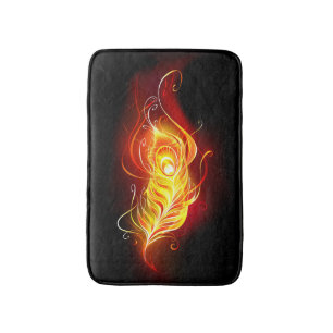 Tapis De Bain Plumes de paquetage de feu