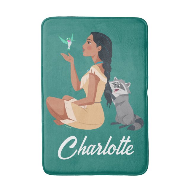 Tapis De Bain Pocahontas et Pals Amitié forestière (Devant (Vertical))