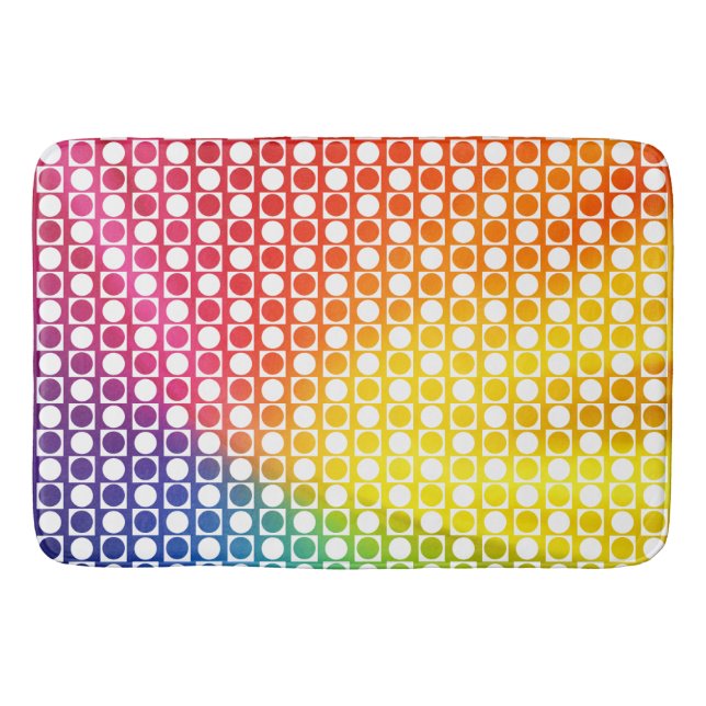 Tapis De Bain Point arc-en-ciel (Devant)