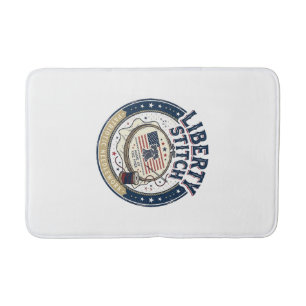Tapis De Bain Point de Liberty Patriote Broderie Patriotique Aig