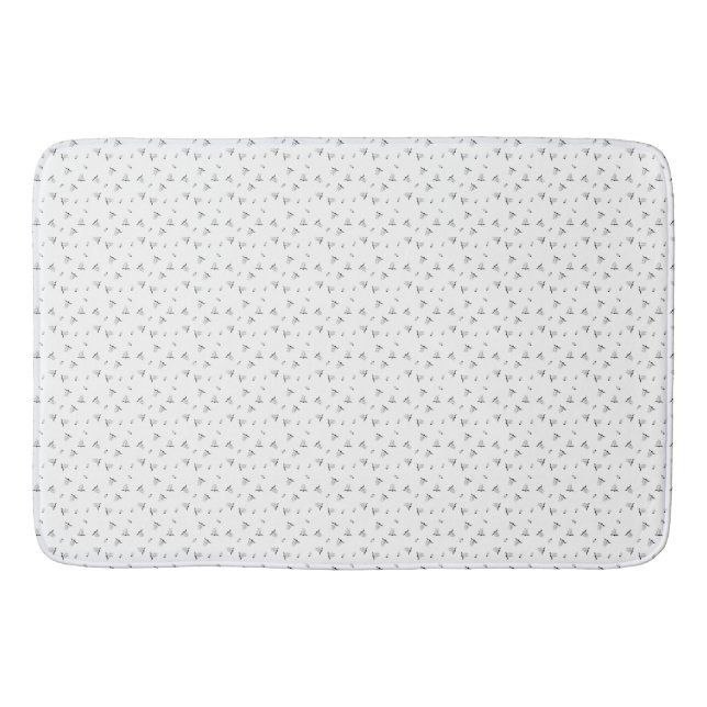Tapis De Bain Point, Nickel Gris (Devant)