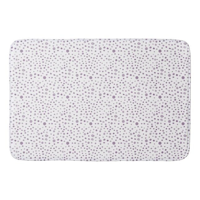 Tapis De Bain Points d'aquarelle Plum Confetti (Devant)