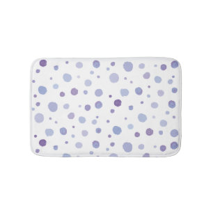 Tapis De Bain points de polka peints à la main