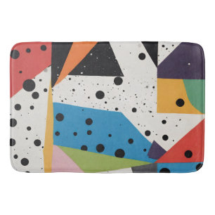 Tapis De Bain Points noirs en papier collage