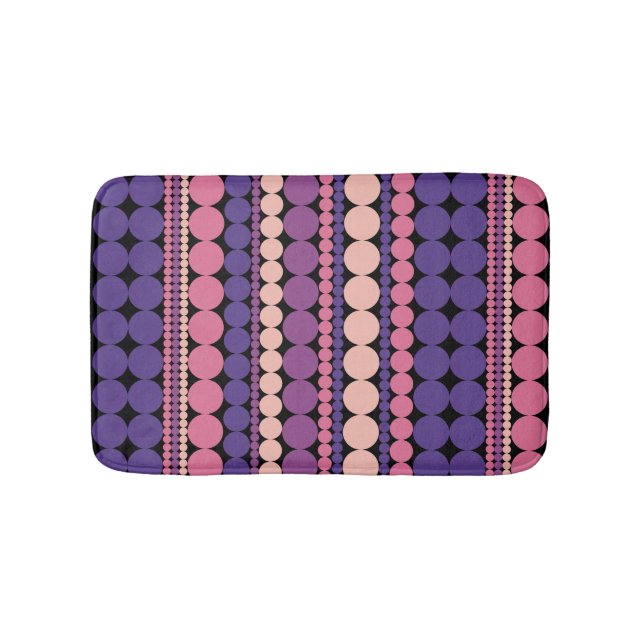Tapis De Bain Points rétro Motif Mat de bain (Devant)