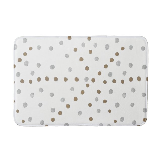 Tapis De Bain Pois d'argent et d'or (Devant)