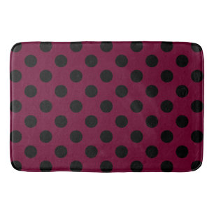 Tapis De Bain Pois noirs en Bourgogne