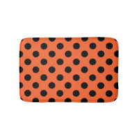 Pois noirs sur orange