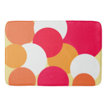 Pois rose, orange et jaune