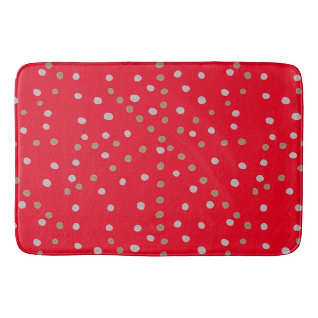 Tapis De Bain Pois rouges (Devant)