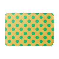 Pois verts sur jaune
