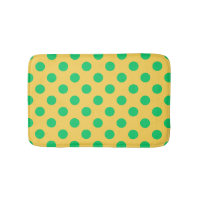Pois verts sur jaune