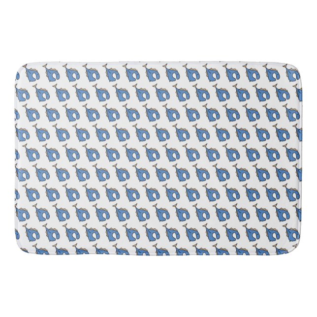 Tapis De Bain Poisson bleu (Devant)