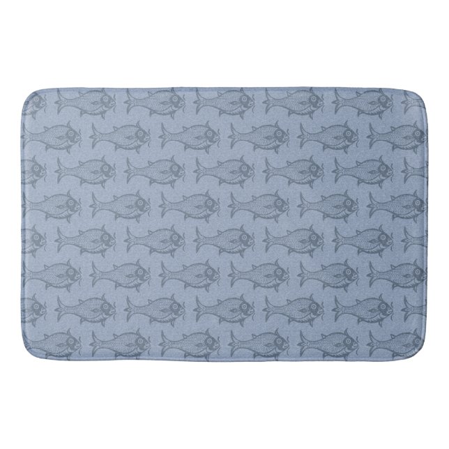Tapis De Bain Poisson égyptien du 13ème siècle Grand Mat de bain (Devant)