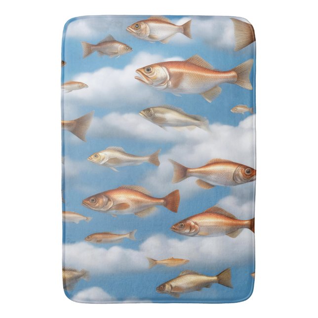 Tapis De Bain Poisson pluvieux (devant Vertical)