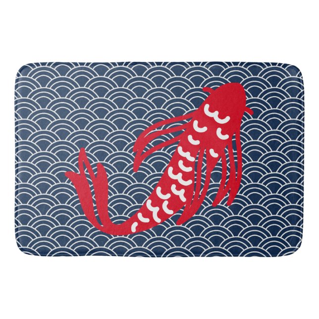 Tapis De Bain Poisson rouge Koi (Devant)