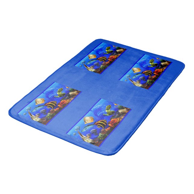 Tapis De Bain Poissons (Angle)