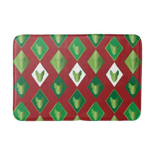 Tapis De Bain Poker Diamond Bull Terrier (Devant)