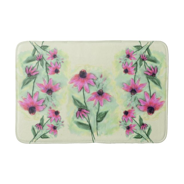 Tapis De Bain Pomme Cone Fleur Mat (Devant)