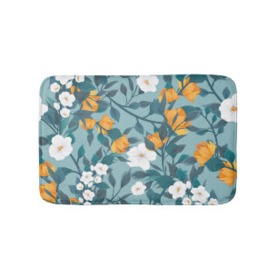 Tapis De Bain Pomme Florale : Motif en floraison Motif.