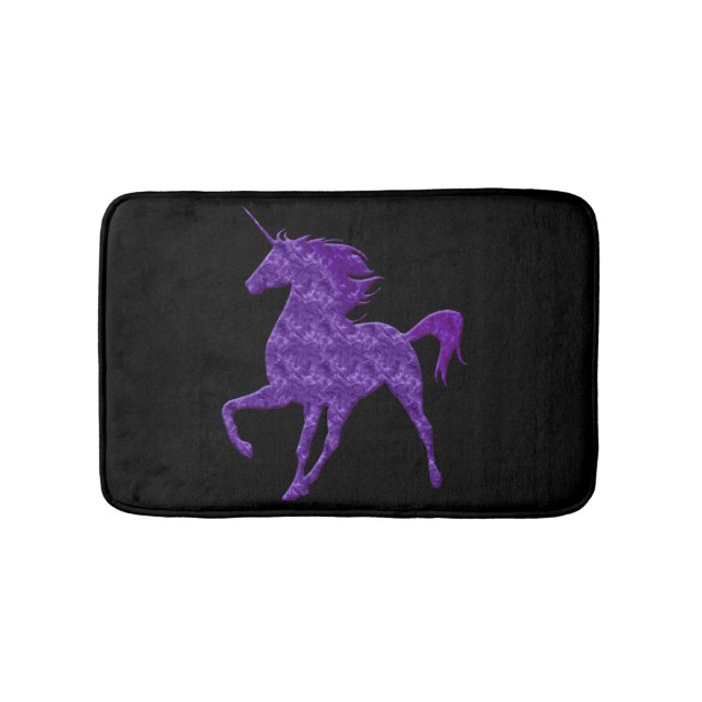 Tapis De Bain Pompe violette Unicorne Bain Mat (Devant)