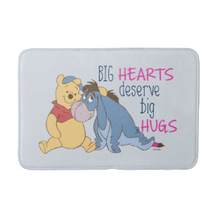 Tapis De Bain Pooh et Eeyore  Les grands coeurs méritent de gra