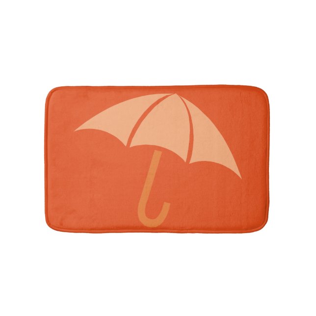 Tapis De Bain Pop Art Umbrella Orange (Devant)