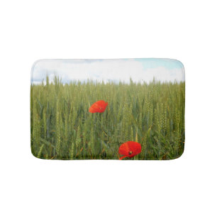 Tapis De Bain Poppies dans un chaudron de blé