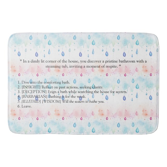 Tapis De Bain Porte 3 de Baldur inspirée (Devant)