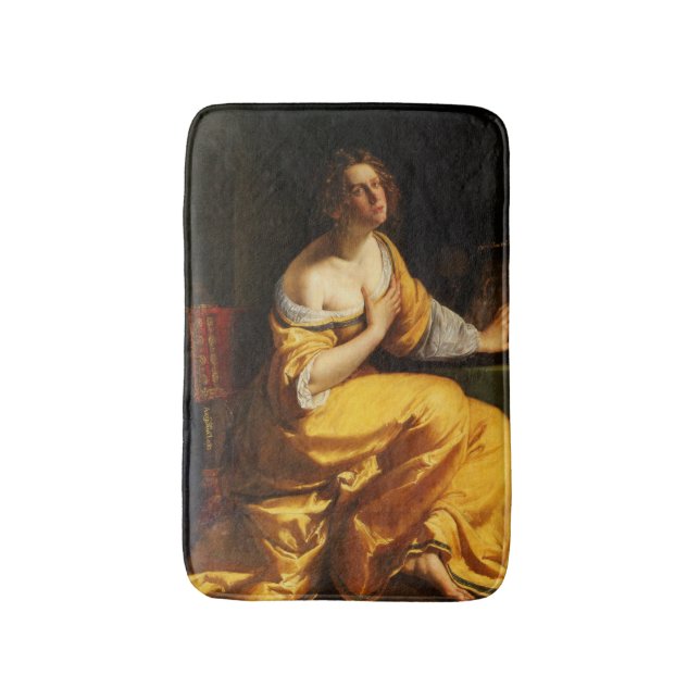 Tapis De Bain Portrait de Mary Magdalene (Artemisia Gentileschi) (Devant (Vertical))